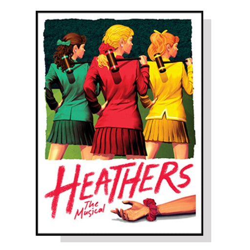 80cmx120cm Heathers the Musical Black Frame Canvas Wall Art