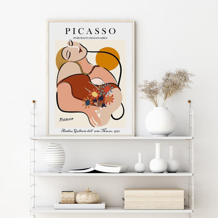 80cmx120cm Le Reve by Pablo Picasso Wood Frame Canvas Wall