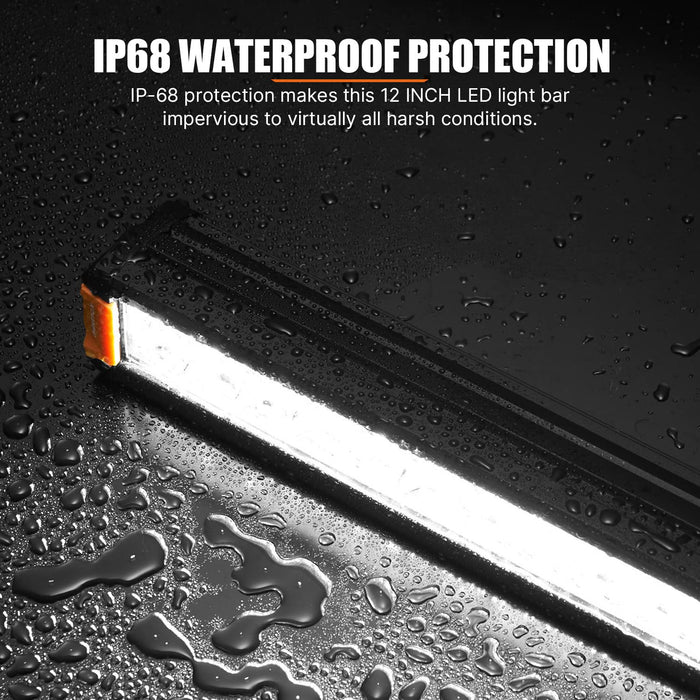 12Inch Osram Led Light Bar Slim Rows Combo Beam Driving Lamp Offroad 4X4