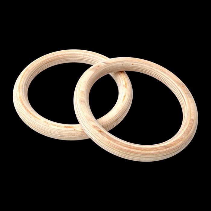 32Mm Wooden Gymnastic Rings Olympic Gym Rings Strength Training