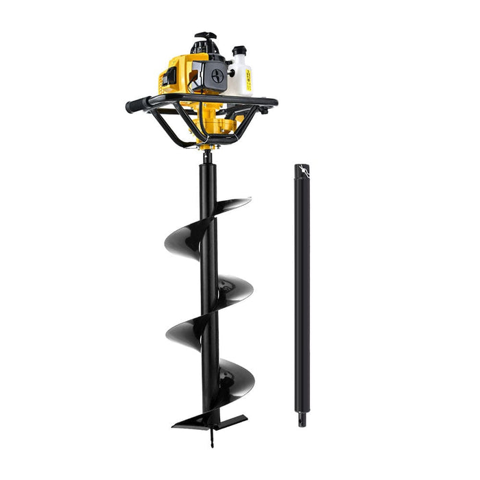 82cc Post Hole Digger 300mm Petrol Drill Auger Extension