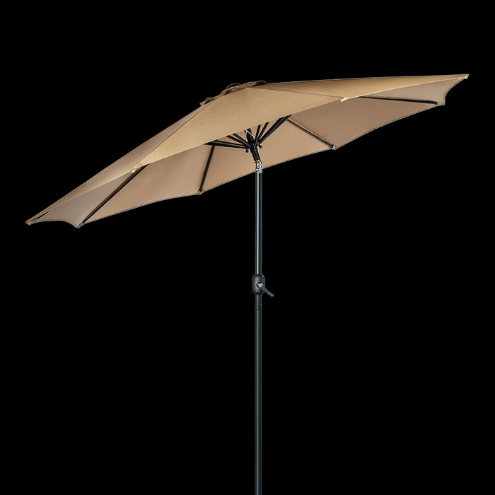 9Ft Patio Umbrella Outdoor Garden Table Umbrella With 8 Sturdy Ribs