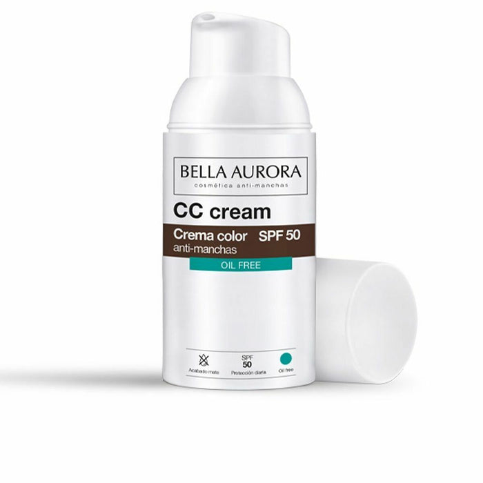 Cc Cream By Bella Aurora Spf 50 Without Oil 30 Ml