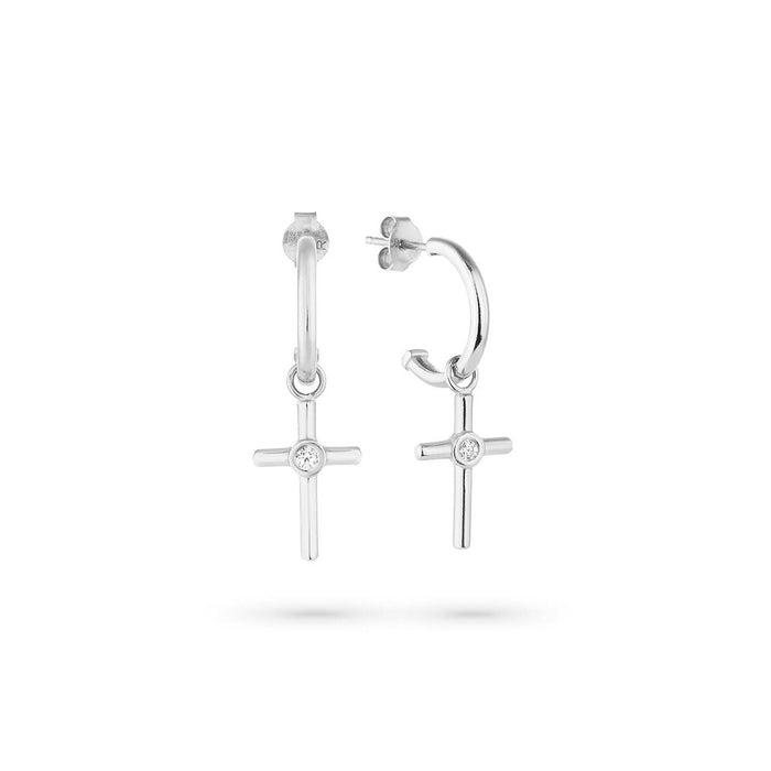 Womens Earrings By Radiant Ry000132 Stainless Steel 2 Cm