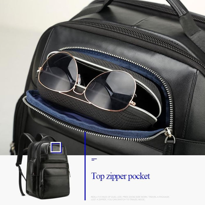 851 01981a Bopai Top Grain Leather Business Travel Anti