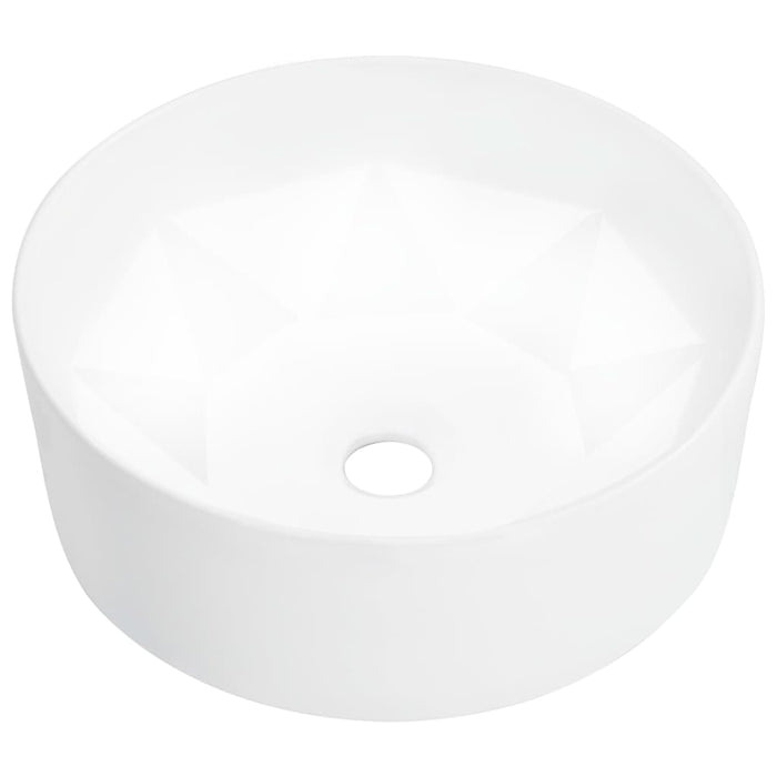 Wash Basin 36X14 Cm Ceramic White Oatkbk