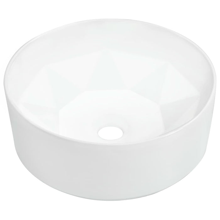 Wash Basin 36X14 Cm Ceramic White Oatkbk