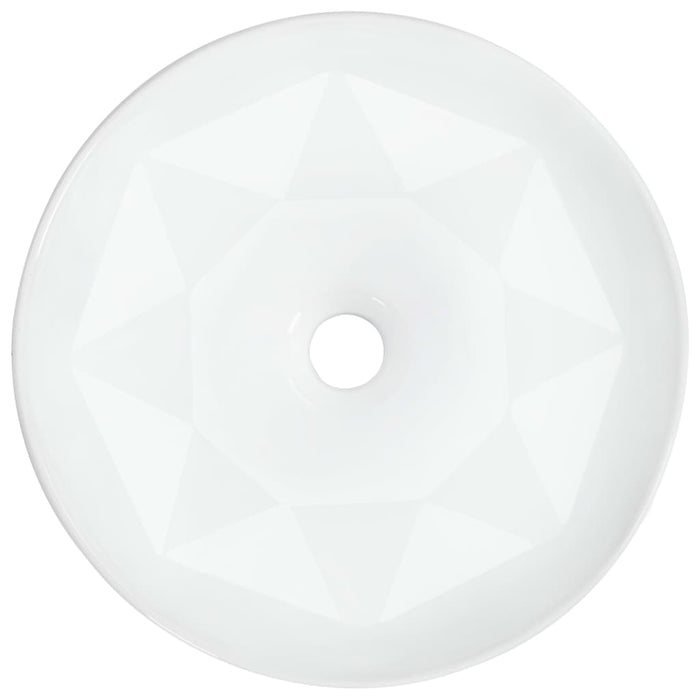 Wash Basin 36X14 Cm Ceramic White Oatkbk