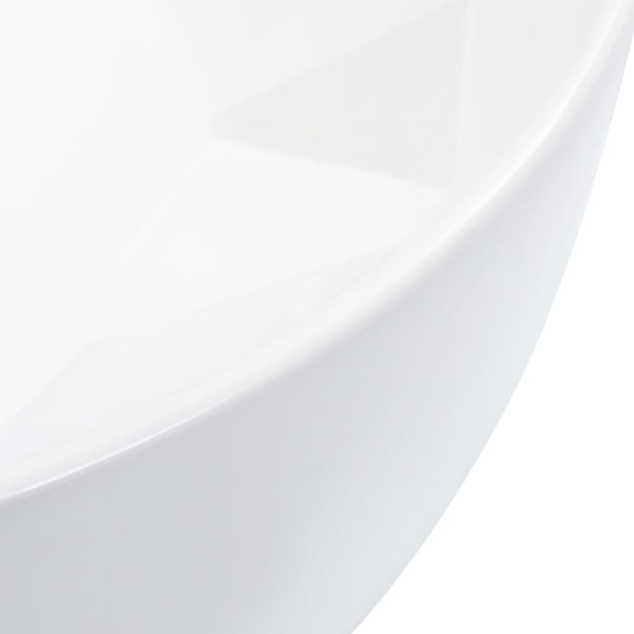 Wash Basin 36X14 Cm Ceramic White Oatkbk