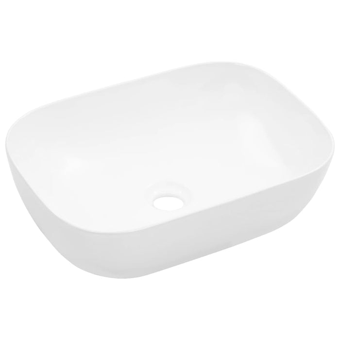 Wash Basin 45.5X32X13 Cm Ceramic White Oatkop