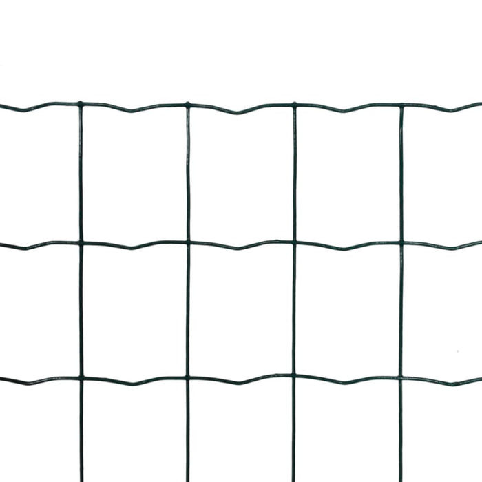 Euro Fence Steel 25X1.5 M Green Oabpno