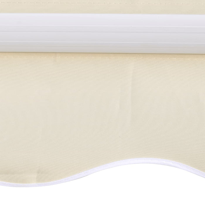 Awning Top Sunshade Canvas Cream 3X2.5M Oaobot