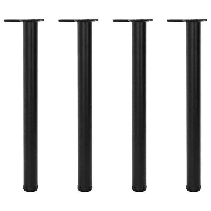 4 Height Adjustable Table Legs Black 710 Mm Xaxotk