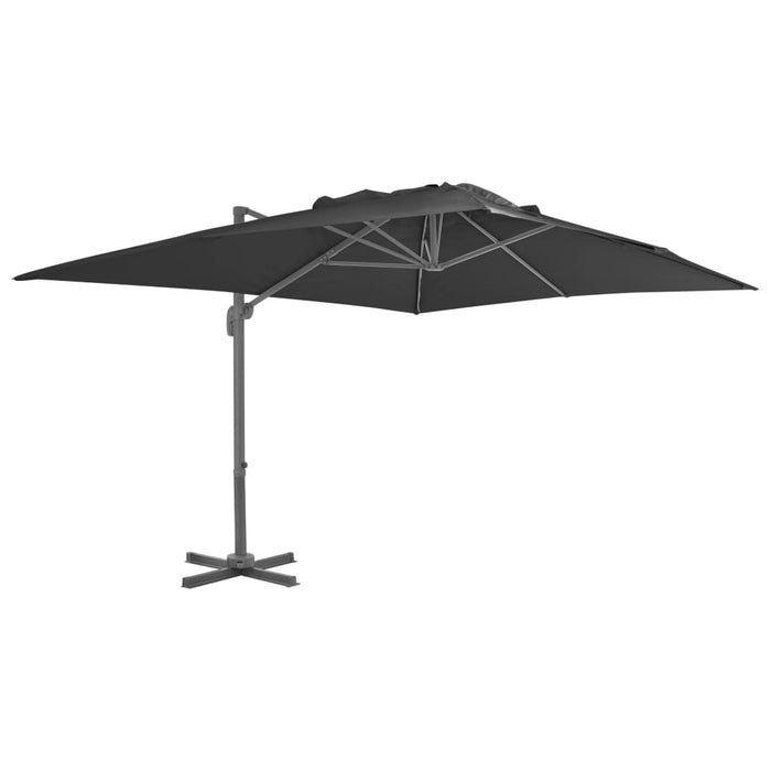 Garden Parasol With Portable Base Anthracite Xiltai