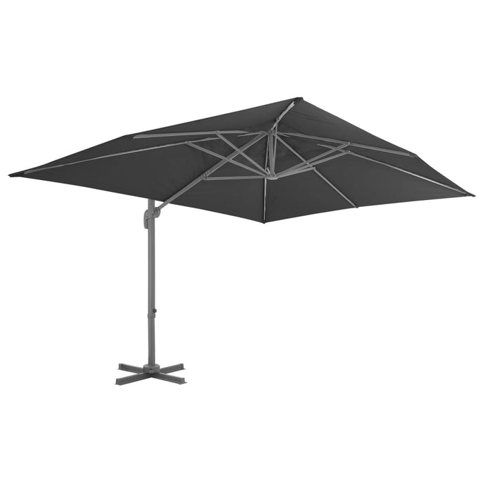Garden Parasol With Portable Base Anthracite Xiltai