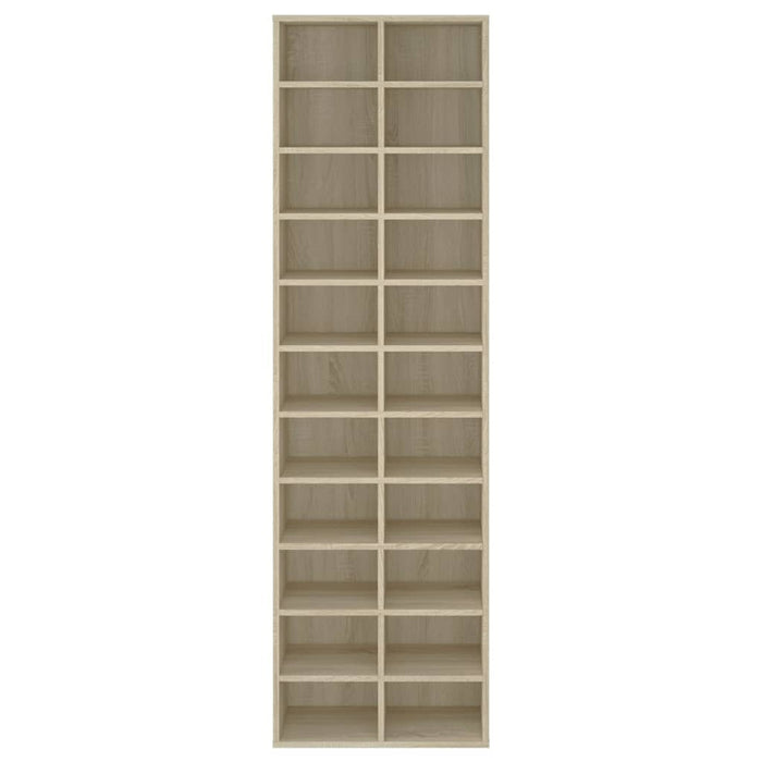 Shoe Cabinet Sonoma Oak 54X34X183 Cm Engineered Wood Nbbtix