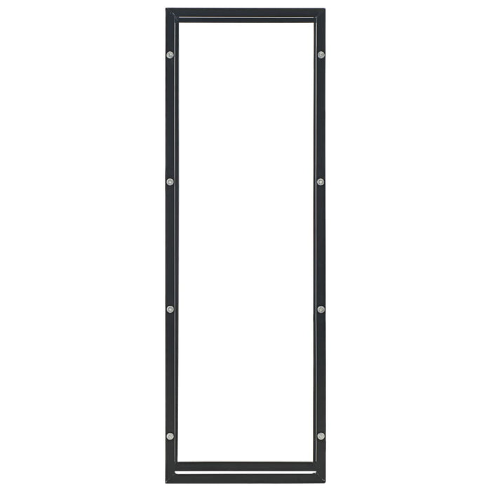 Firewood Rack Black 50X20X150 Cm Steel Xnalkk