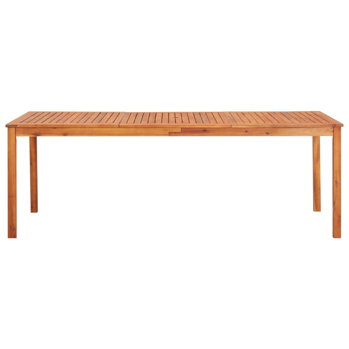 Garden Table 215X90X74 Cm Solid Acacia Wood Apklt