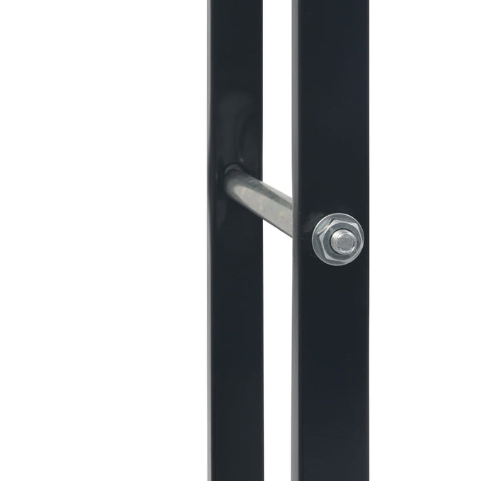 Firewood Rack Black 80X25X100 Cm Steel Xnlxni