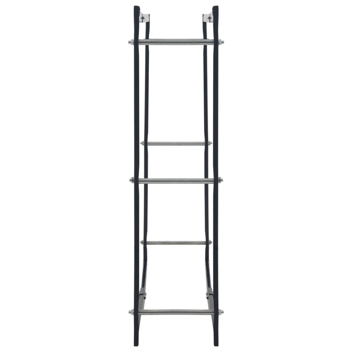 Firewood Rack Black 100X25X100 Cm Steel Xnlxnn