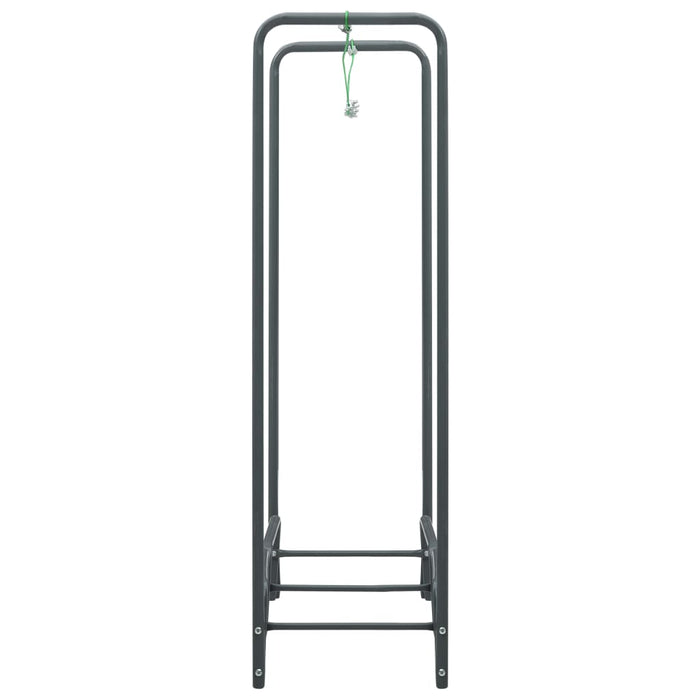 Firewood Rack Anthracite 120X35X120 Cm Steel Xnlxkb