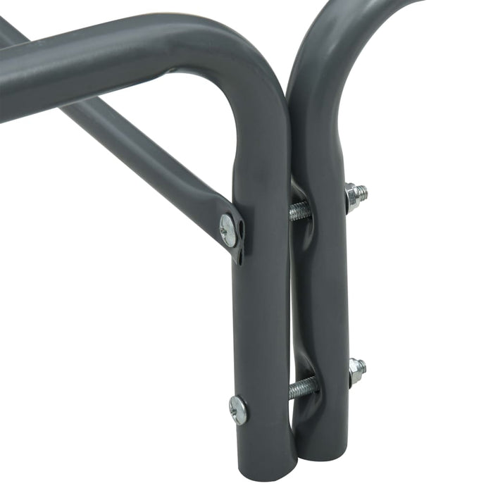 Firewood Rack Anthracite 120X35X120 Cm Steel Xnlxkb