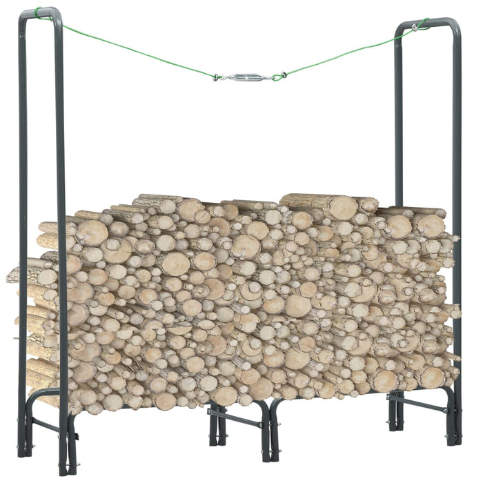 Firewood Rack Anthracite 120X35X120 Cm Steel Xnlxkb
