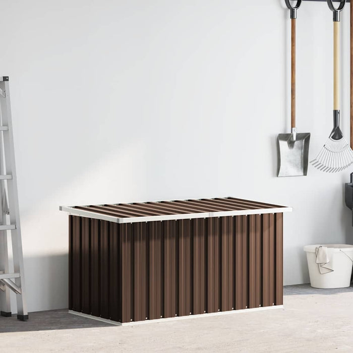 Garden Storage Box Brown 129X67X65 Cm Alxla