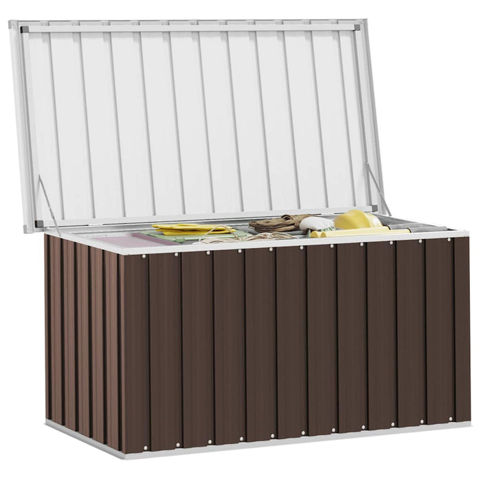 Garden Storage Box Brown 129X67X65 Cm Alxla