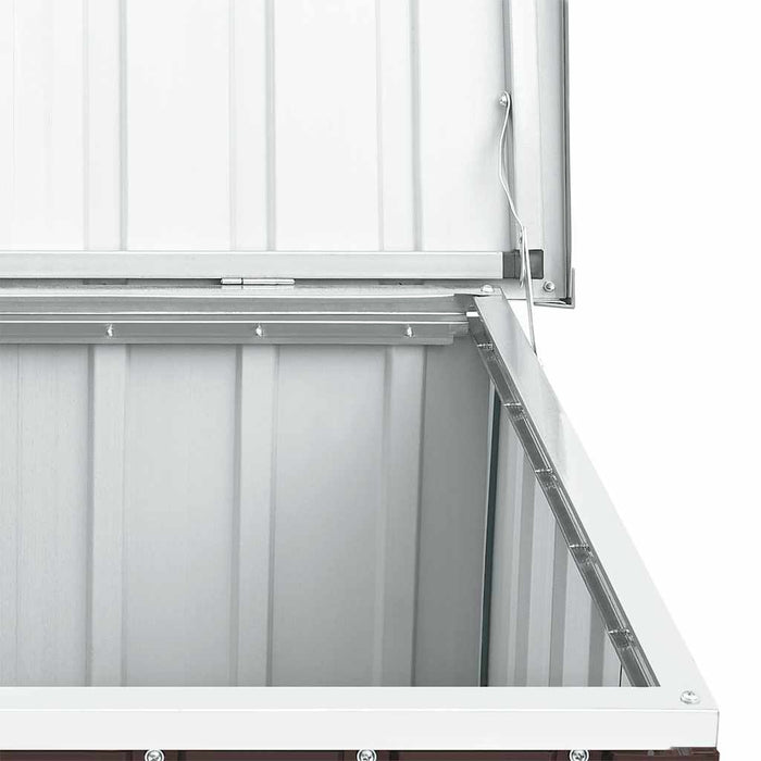 Garden Storage Box Brown 129X67X65 Cm Alxla