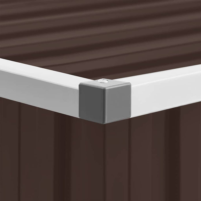 Garden Storage Box Brown 129X67X65 Cm Alxla