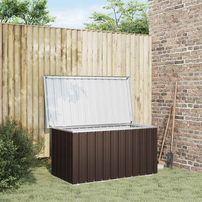 Garden Storage Box Brown 129X67X65 Cm Alxla