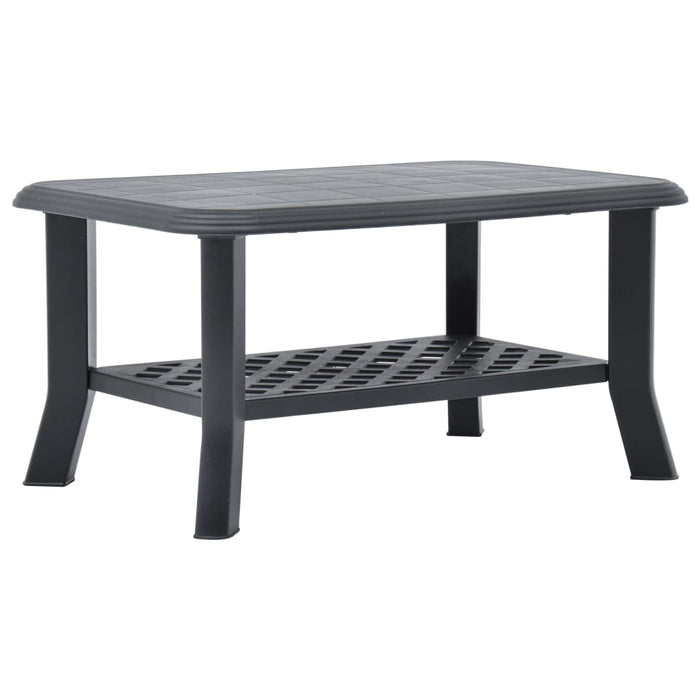 Coffee Table Anthracite 90X60X46 Cm Plastic Anikp
