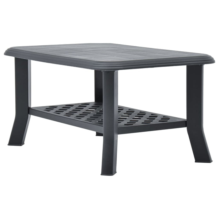 Coffee Table Anthracite 90X60X46 Cm Plastic Anikp