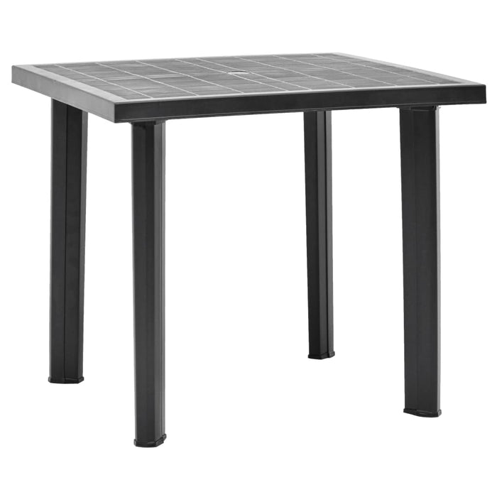 Garden Table Anthracite 80X75X72 Cm Plastic Annba