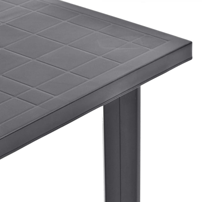 Garden Table Anthracite 80X75X72 Cm Plastic Annba