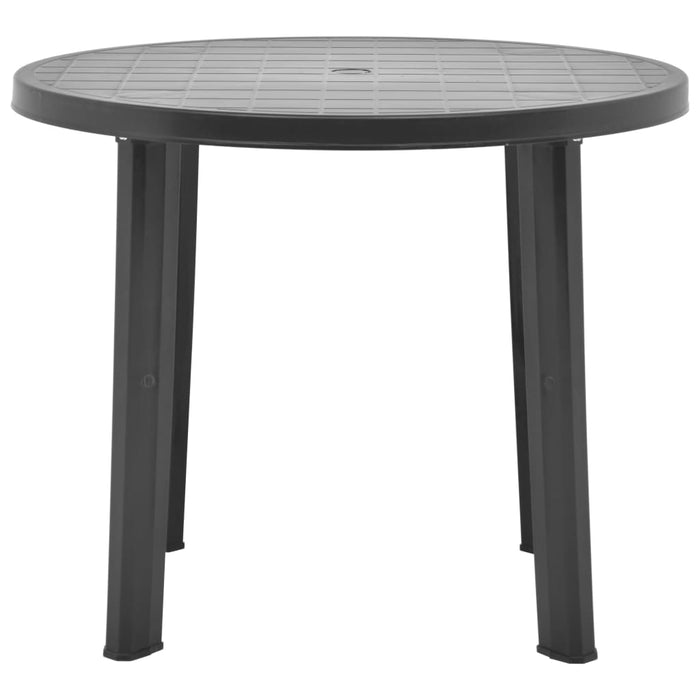 Garden Table Anthracite 89 Cm Plastic Annbi