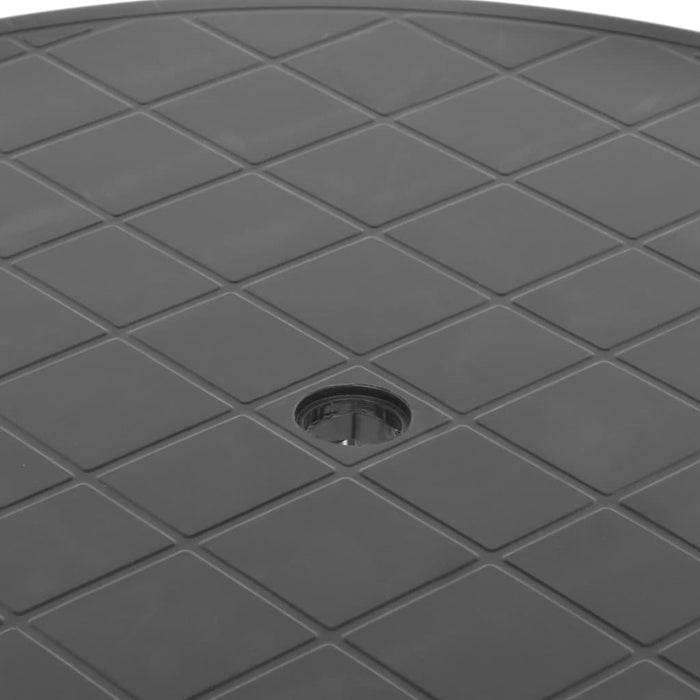 Garden Table Anthracite 89 Cm Plastic Annbi
