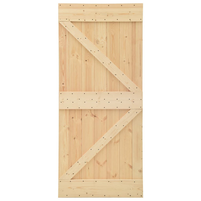 Door 80X210 Cm Solid Pine Wood Xnkobi