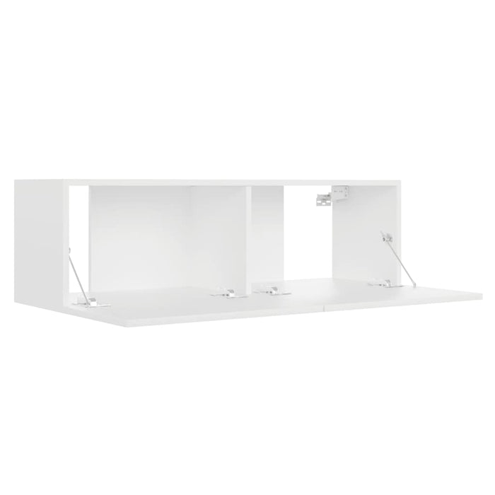 Tv Cabinet White 100X30X30 Cm Engineered Wood Nboano