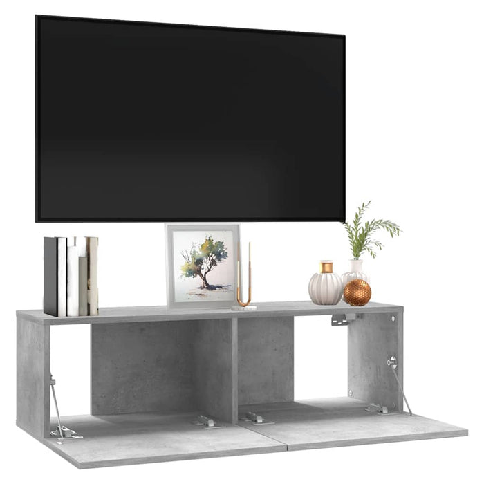 Tv Cabinet Concrete Grey 100X30X30 Cm Engineered Wood Nboanp