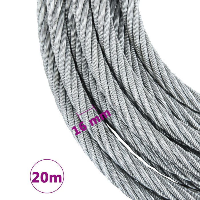Wire Rope Cable 3200 Kg 20 M Oallil