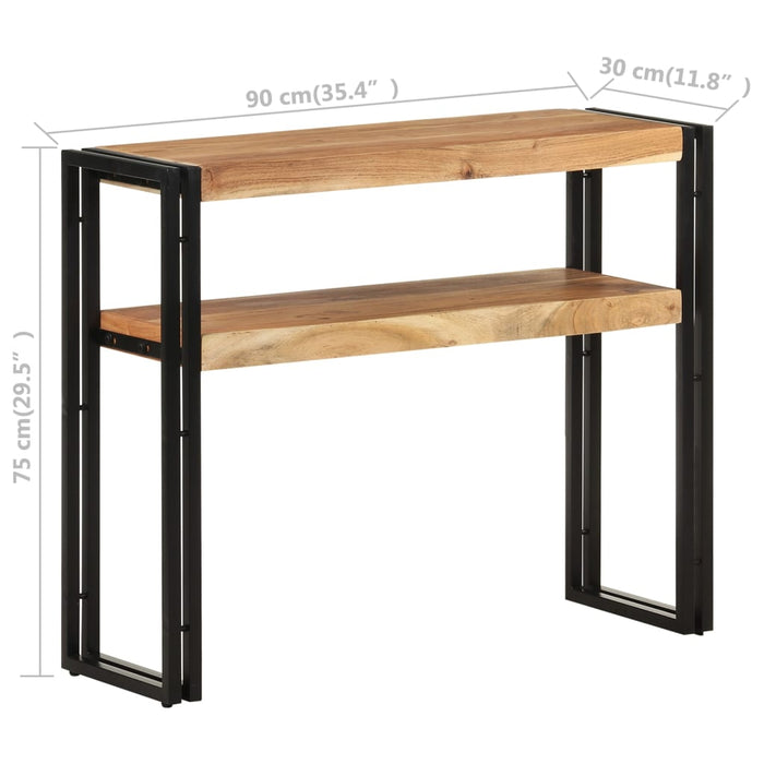 Console Table 90X30X75 Cm Solid Acacia Wood Txobki