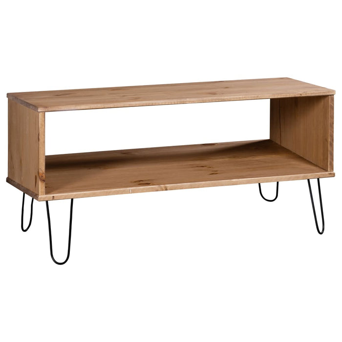Coffee Table New York Light Wood Solid Pine Wood Txooan