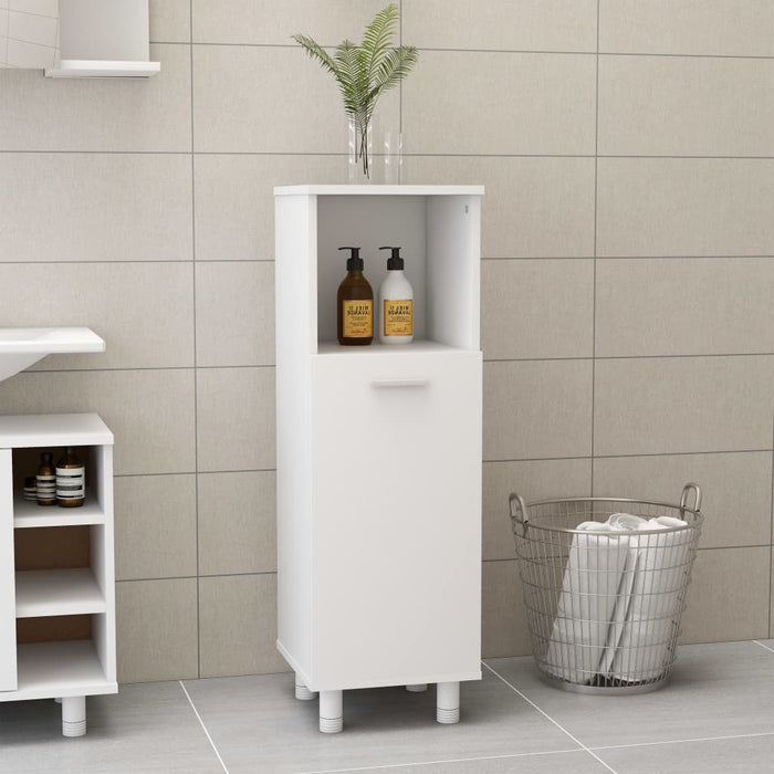Bathroom Cabinet White 30X30X95 Cm Engineered Wood Nbxlop