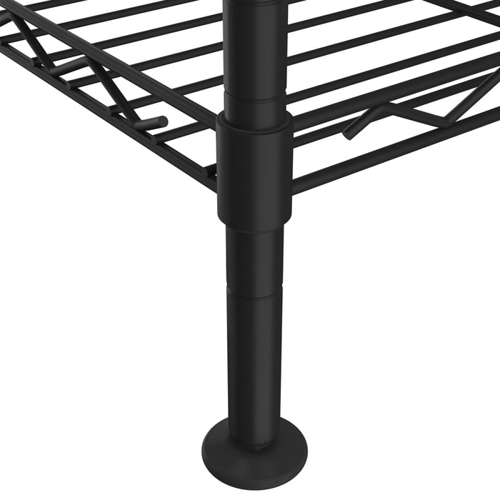 3-Tier Storage Rack 60X35X76 Cm Black 150 Kg Txalxb