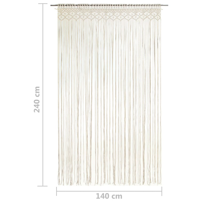 Macrame Curtain 140X240 Cm Cotton Txtkip