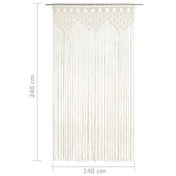 Macrame Curtain 140X240 Cm Cotton Txtkii