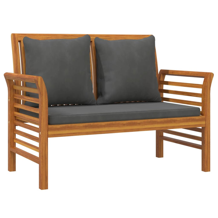 4 Piece Garden Lounge Set With Cushions Solid Wood Acacia Tbpnbkn