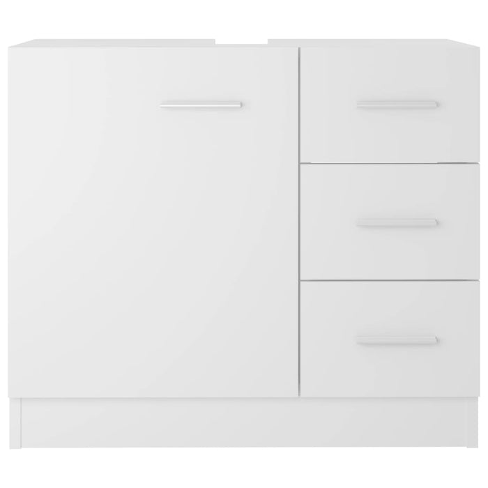 Sink Cabinet White 63X30X54 Cm Engineered Wood Nbaona